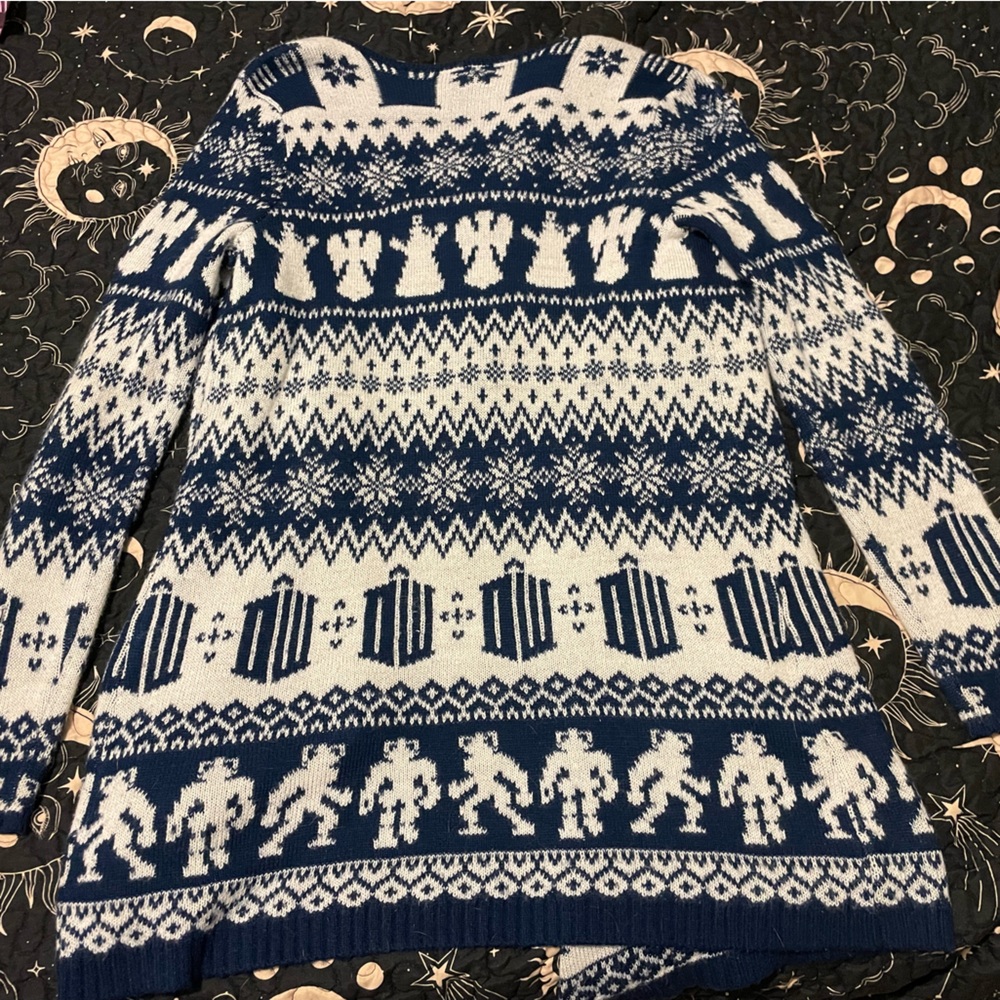 Hot Topic Doctor Who Limited Edition Open Front Cardigan - Picture 5 of 7